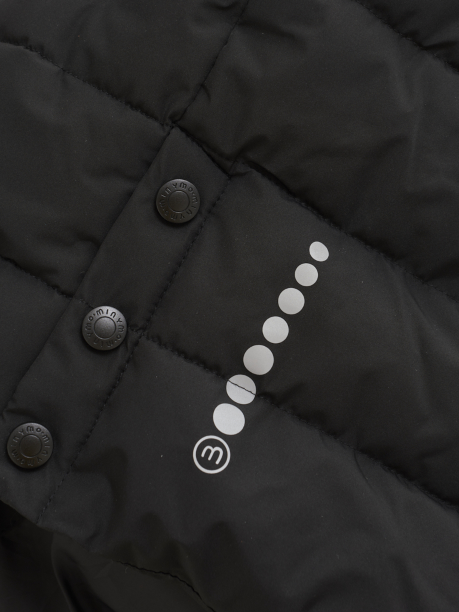 Minymo Vinterjakke Quilted Black - Billede 3