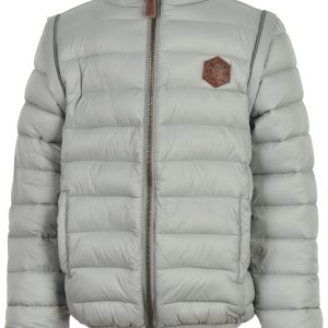Mikk-Line 2i1 Jakke og vest Neutral gray
