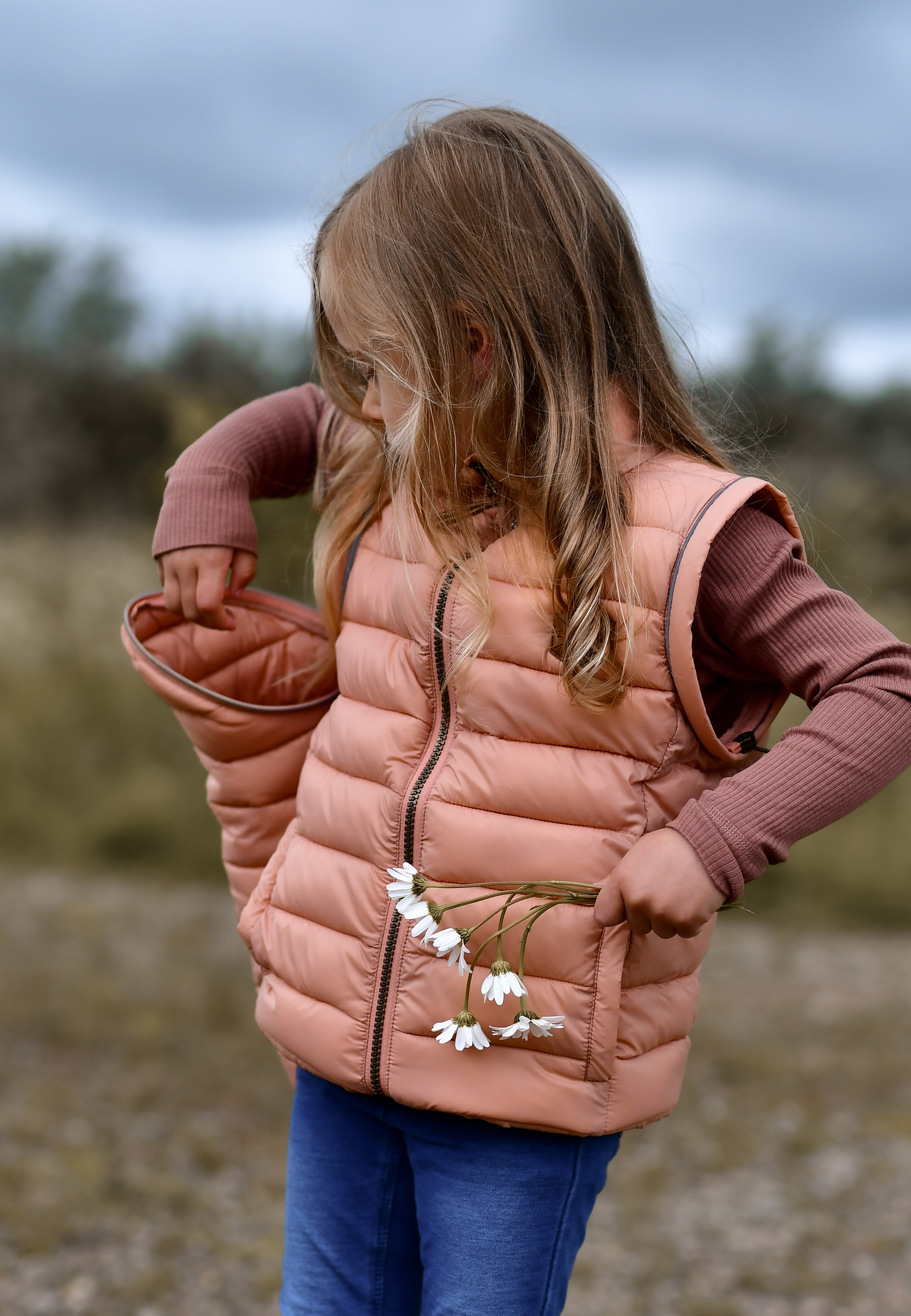 Mikk-Line 2i1 Jakke og vest Tawny Brown - Billede 7