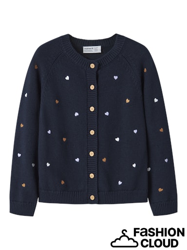 Name It Cardigan Mini Strik LS Teart Navy Blazer