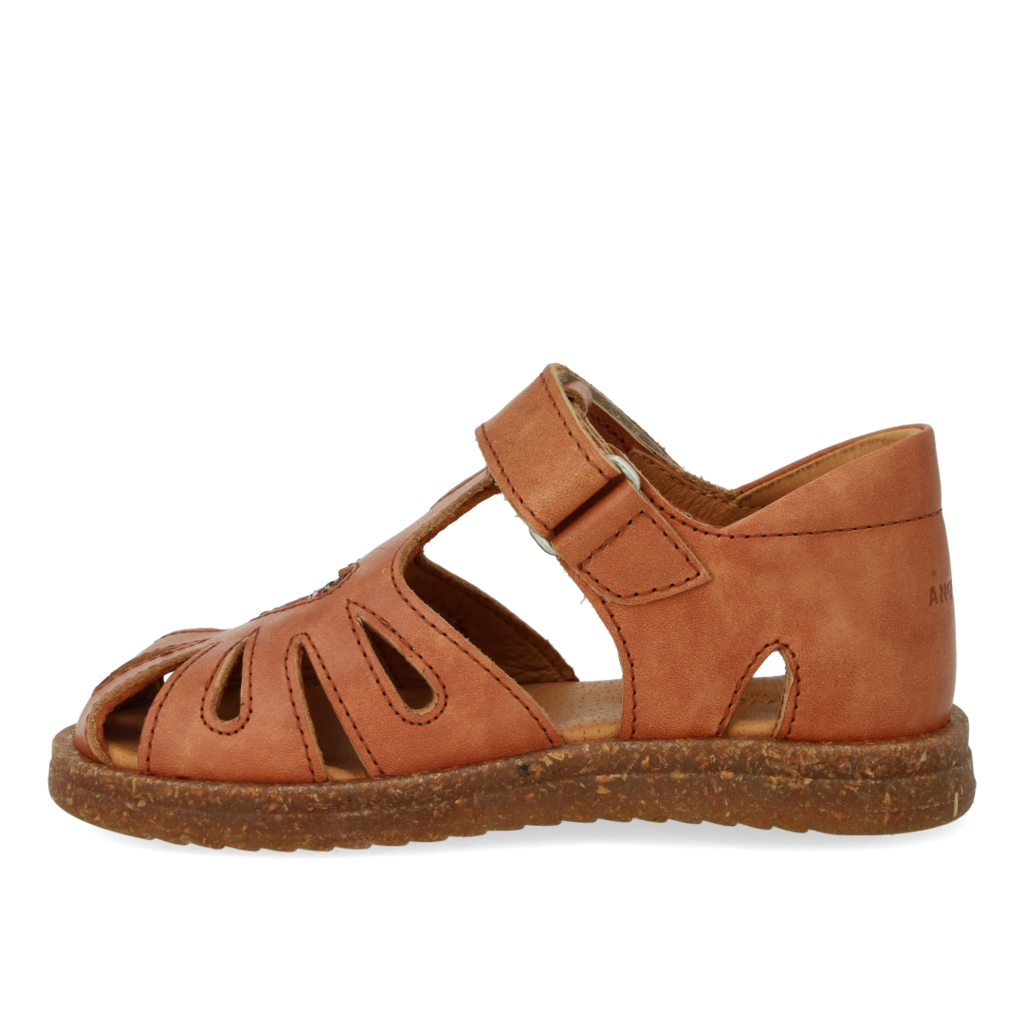 Angulus Sandal med Glitterhjerte Tan - Billede 2