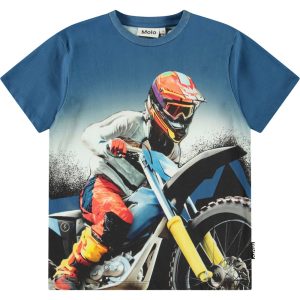 Molo T-shirt SS Riley Big MC Blue