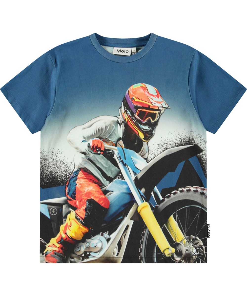 Molo T-shirt SS Riley Big MC Blue