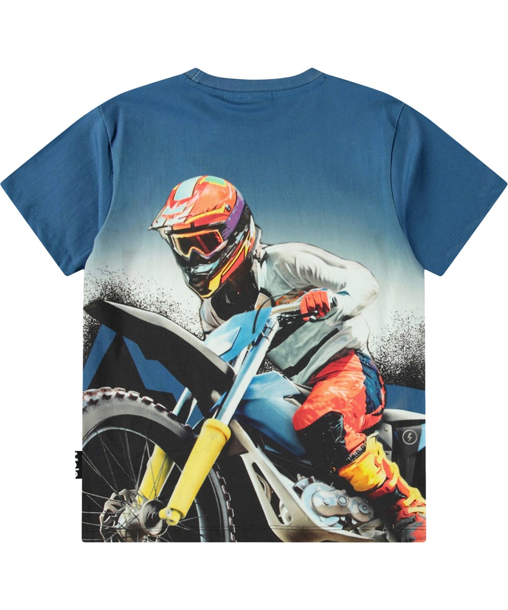 Molo T-shirt SS Riley Big MC Blue - Billede 3