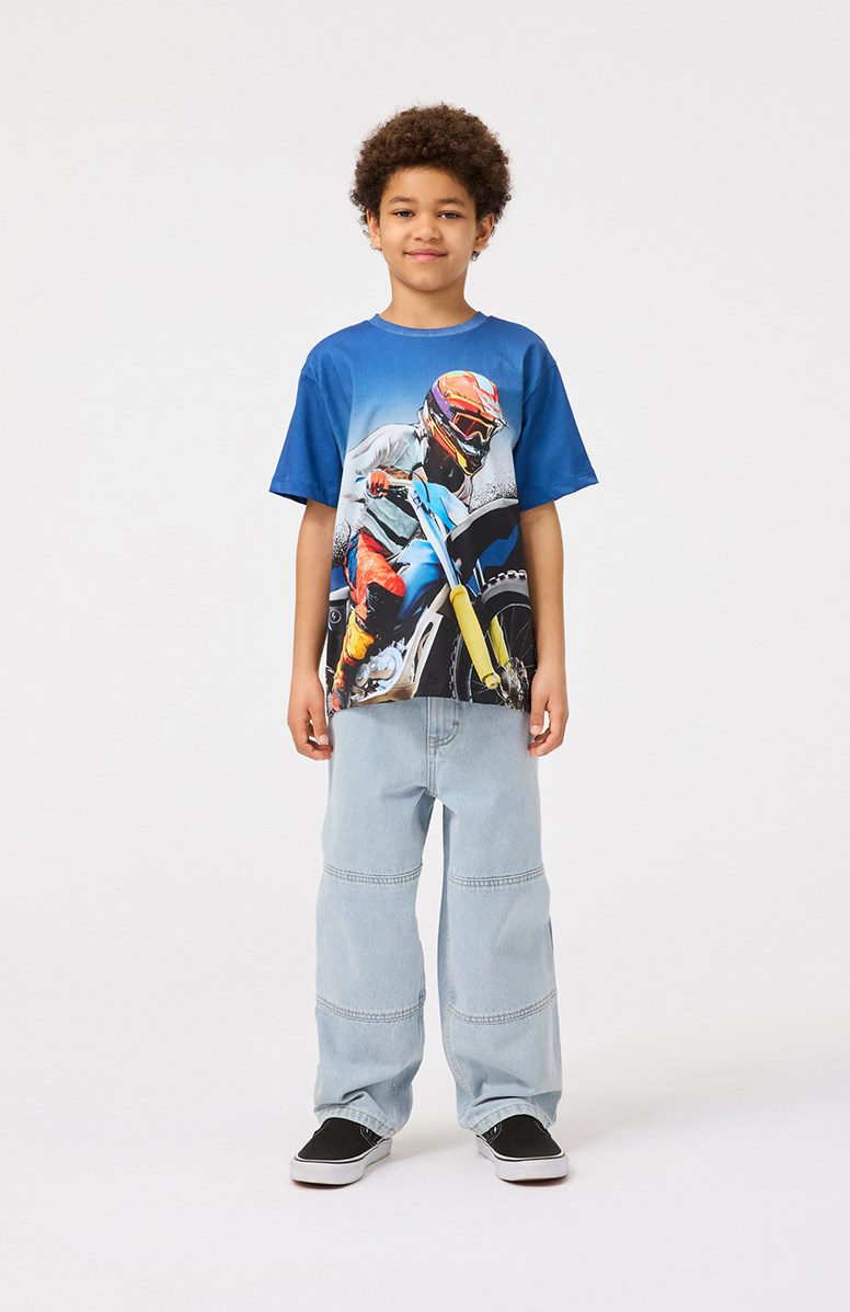 Molo T-shirt SS Riley Big MC Blue - Billede 5