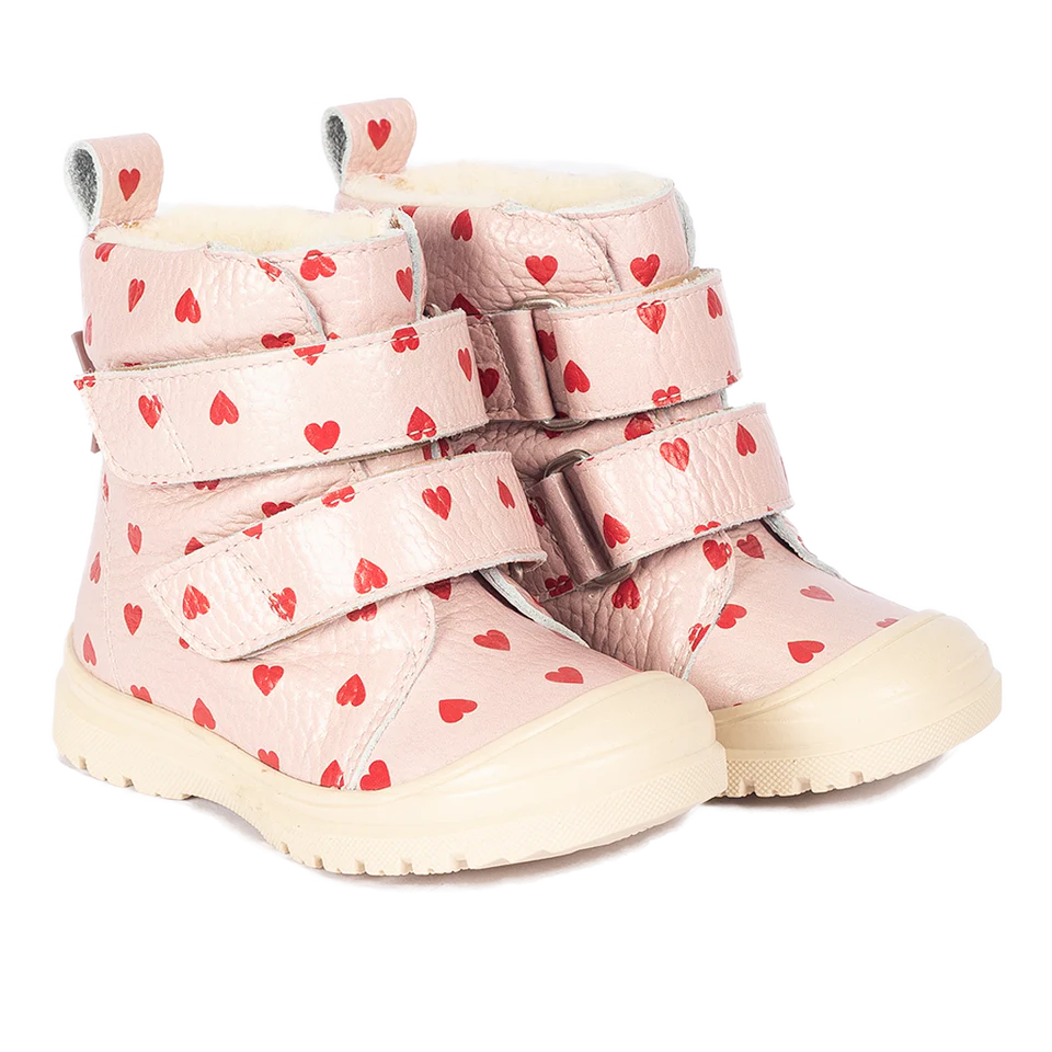 Angulus Vinterstøvle TEX med Merino Uldfoer Rose Hearts