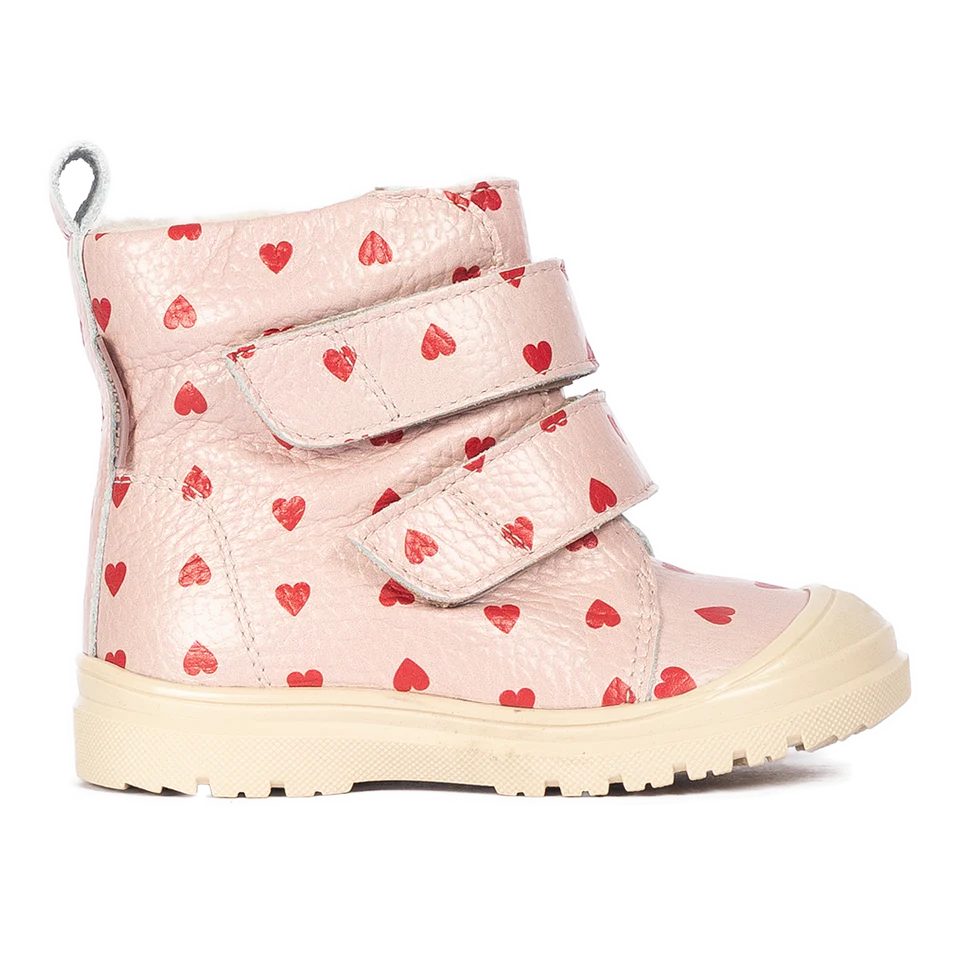 Angulus Vinterstøvle TEX med Merino Uldfoer Rose Hearts - Billede 2