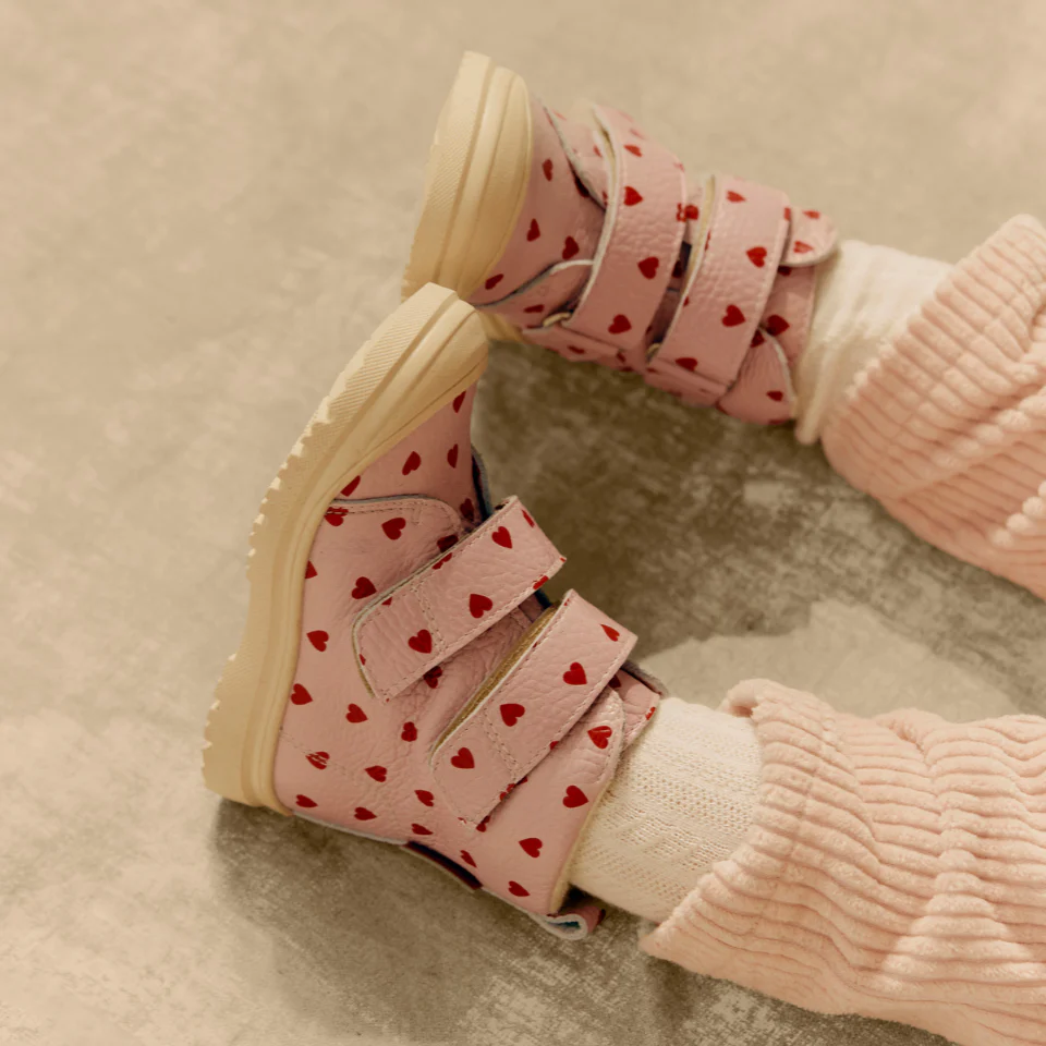 Angulus Vinterstøvle TEX med Merino Uldfoer Rose Hearts - Billede 3