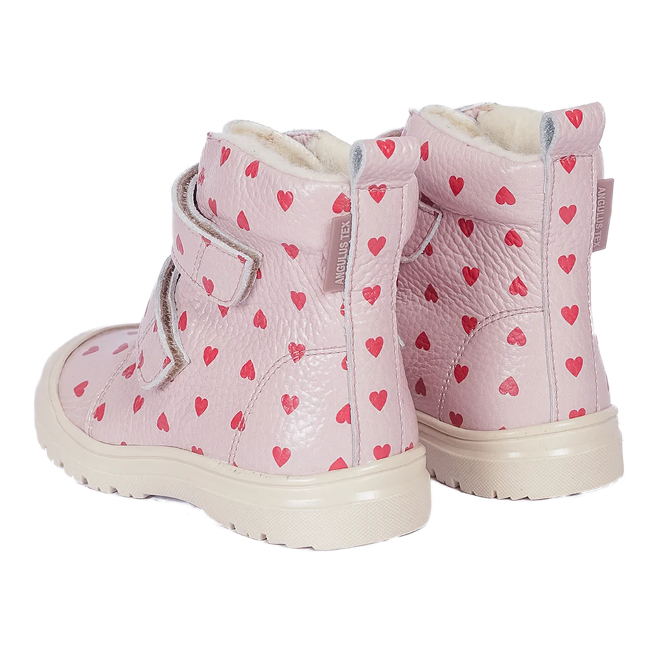 Angulus Vinterstøvle TEX med Uldfoer Rose Hearts - Billede 3