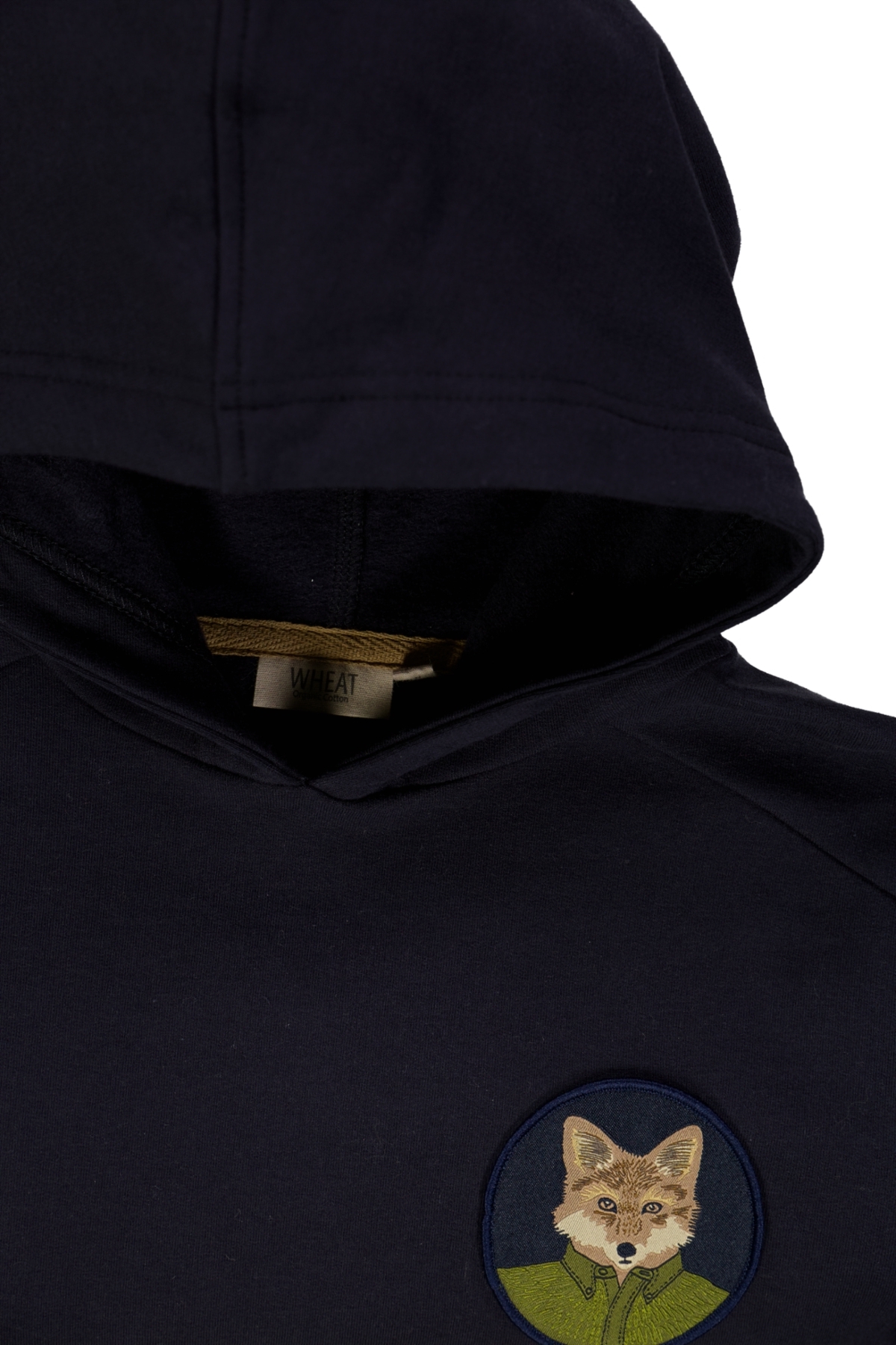 Wheat Sweatshirt Fox Badge Midnight Blue - Billede 2