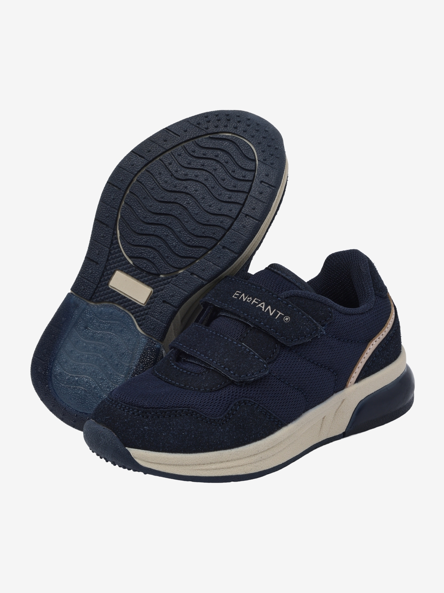 En Fant Sneakers Velcro m. LED lys Parisian Night - Billede 3