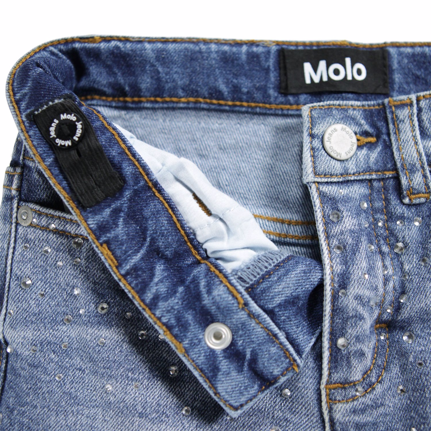Molo Jeans Asta Rhinestone Denim - Billede 4