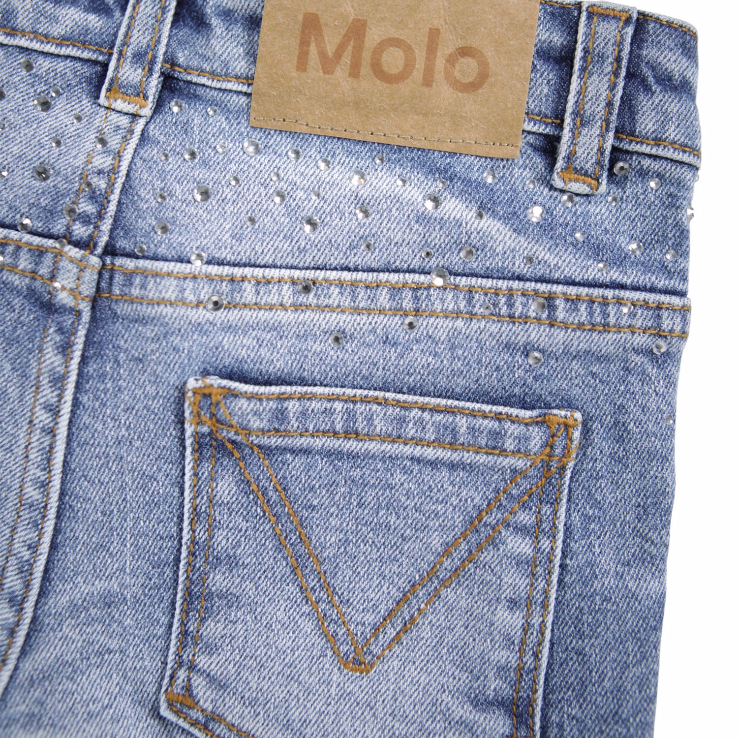 Molo Jeans Asta Rhinestone Denim - Billede 5