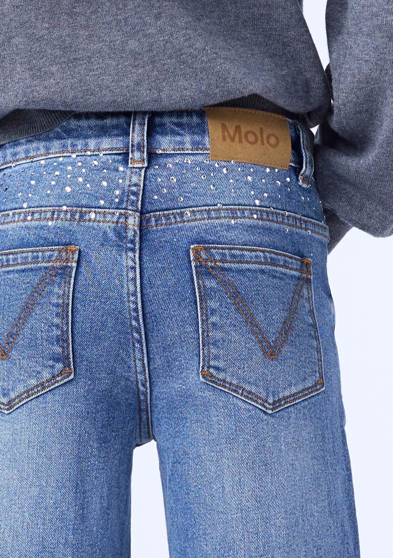 Molo Jeans Asta Rhinestone Denim - Billede 8