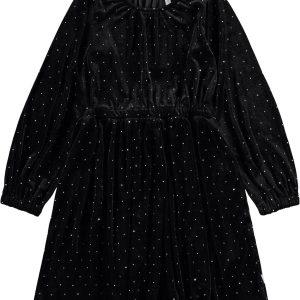 Molo Kjole LS Carolyn Black Stones