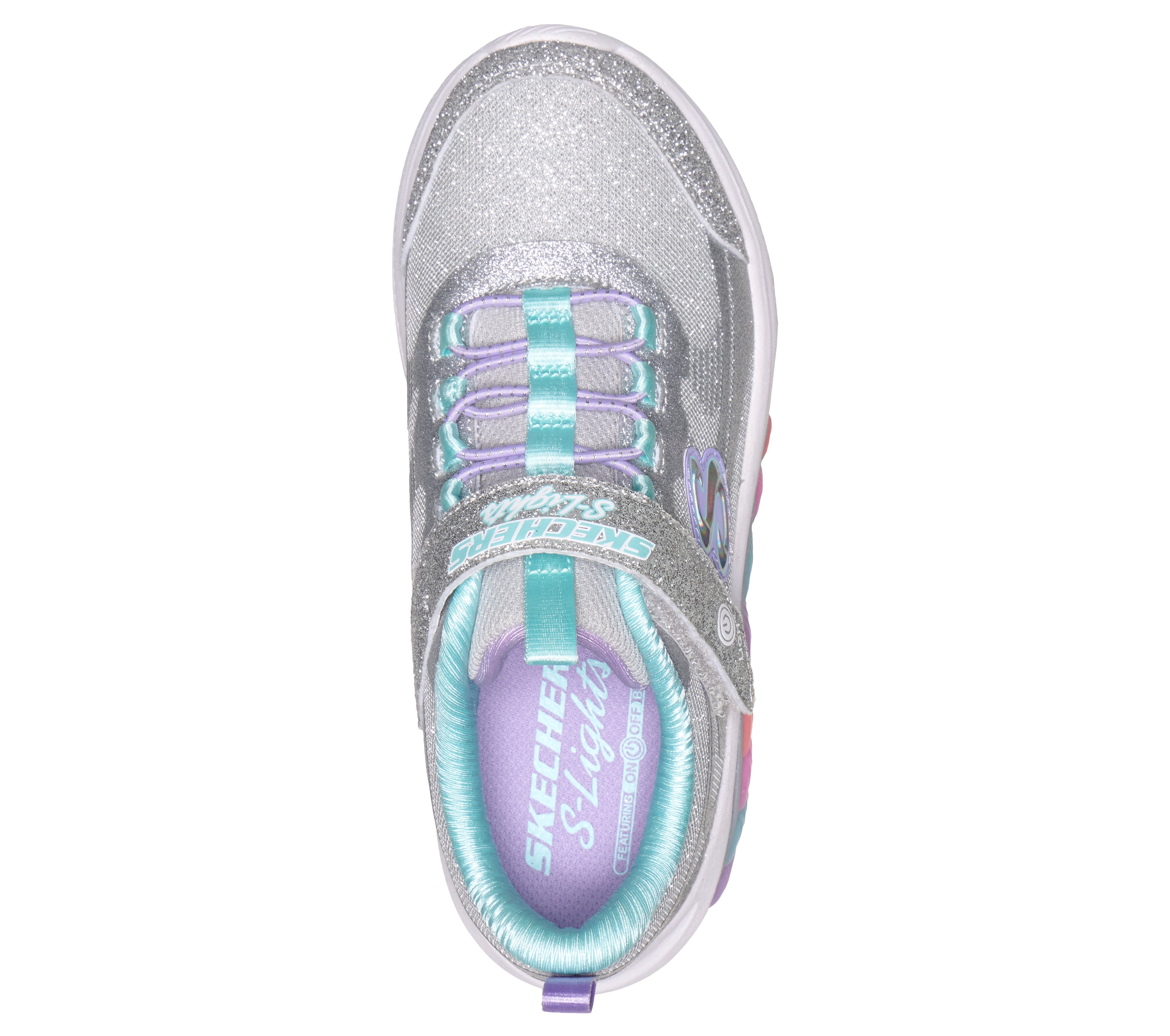 Skechers Sneakers L S-Lights Rainbow Cruisers Glitzy Glow - Billede 2