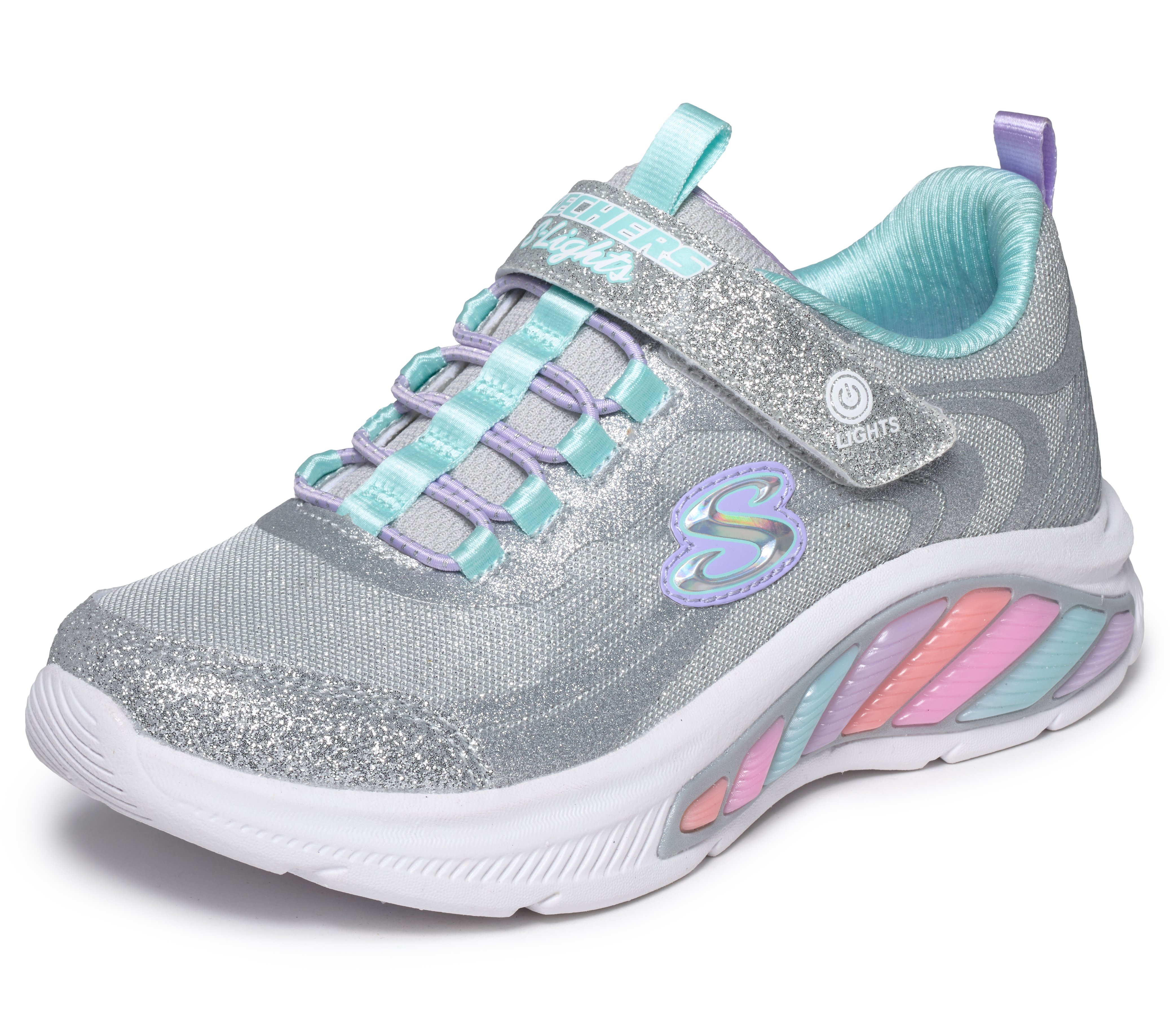 Skechers Sneakers L S-Lights Rainbow Cruisers Glitzy Glow - Billede 3