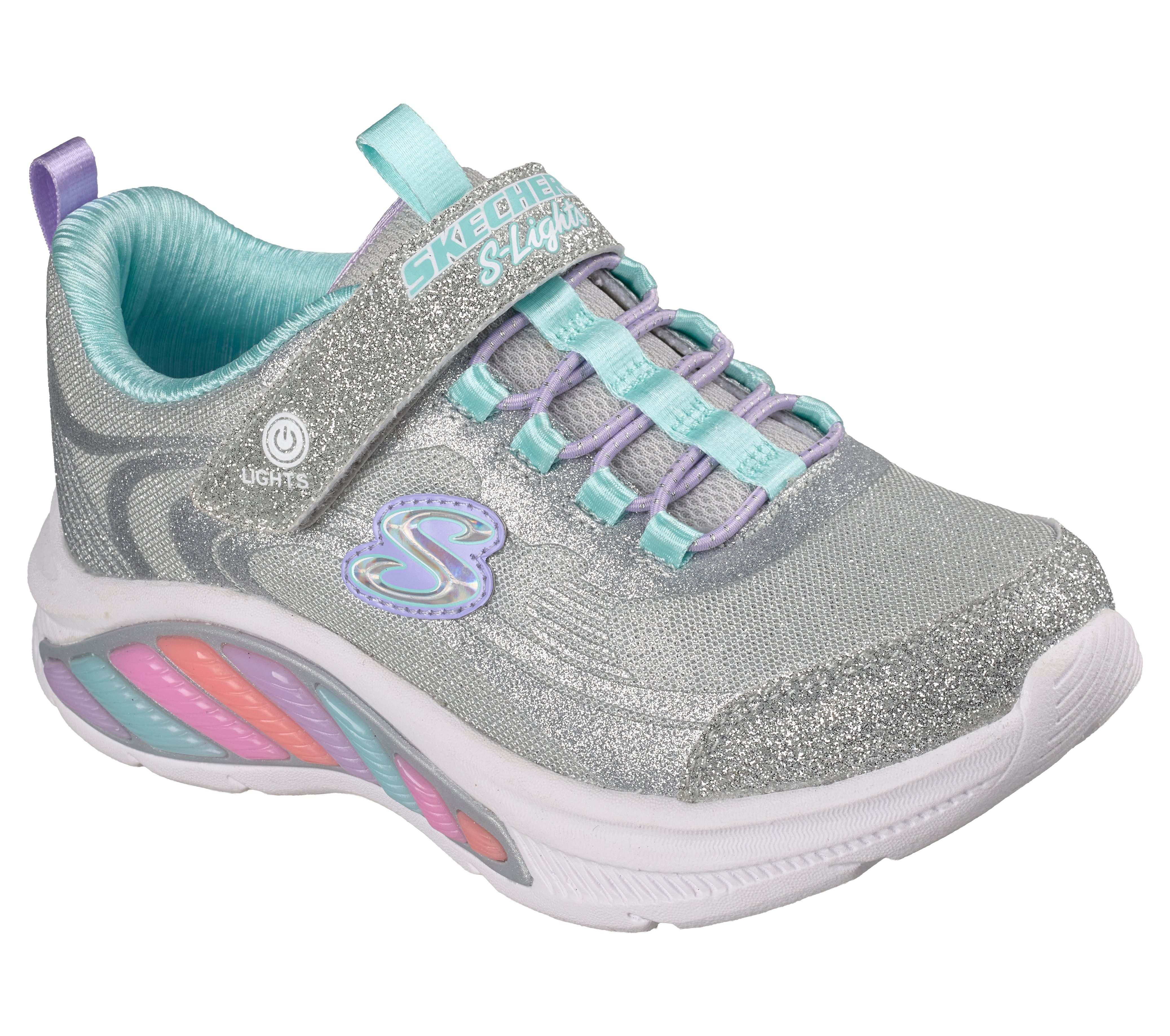 Skechers Sneakers L S-Lights Rainbow Cruisers Glitzy Glow - Billede 5
