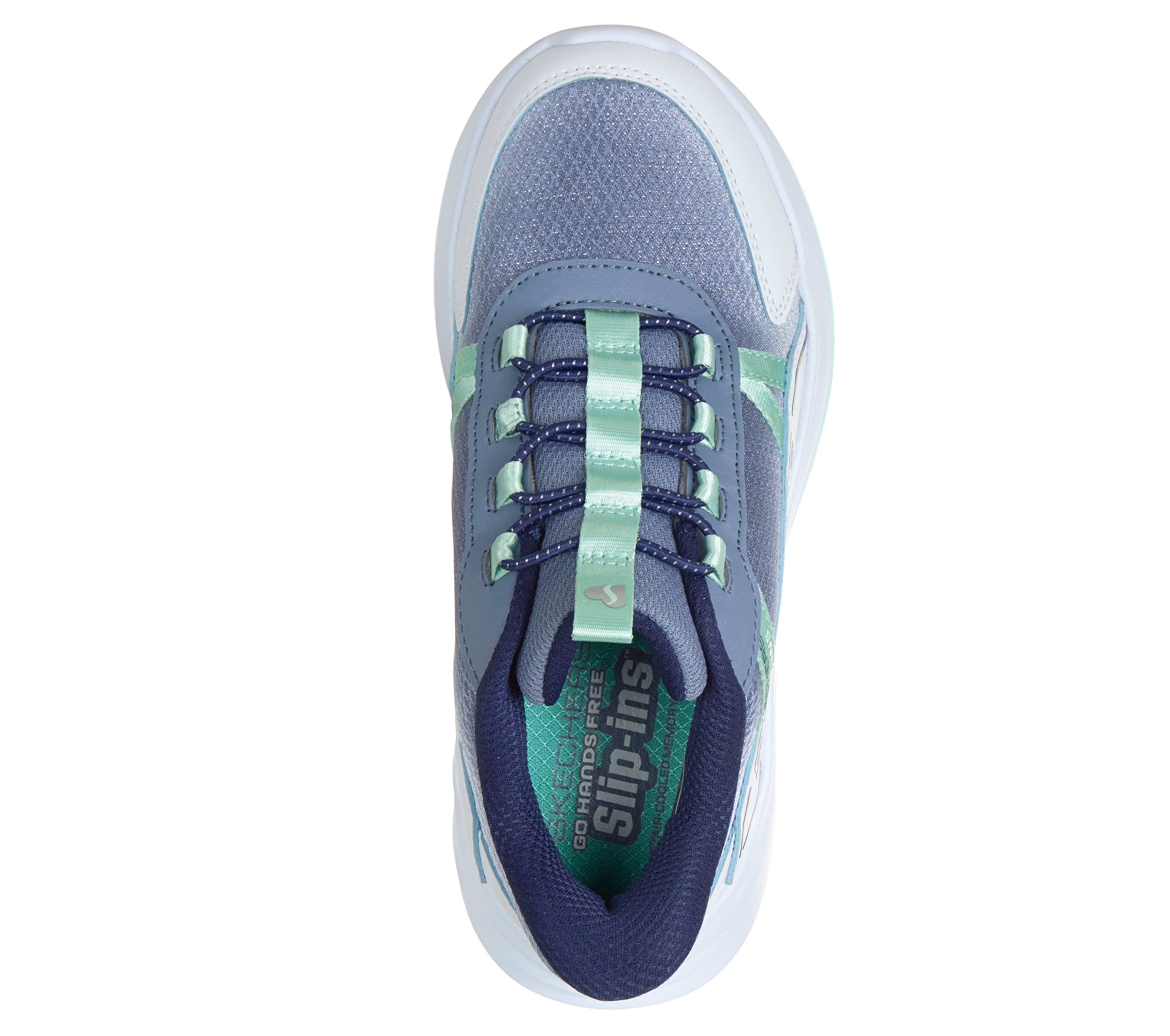 Skechers Slip-ins Wave 92 Sparkle Sprint Blue - Billede 2