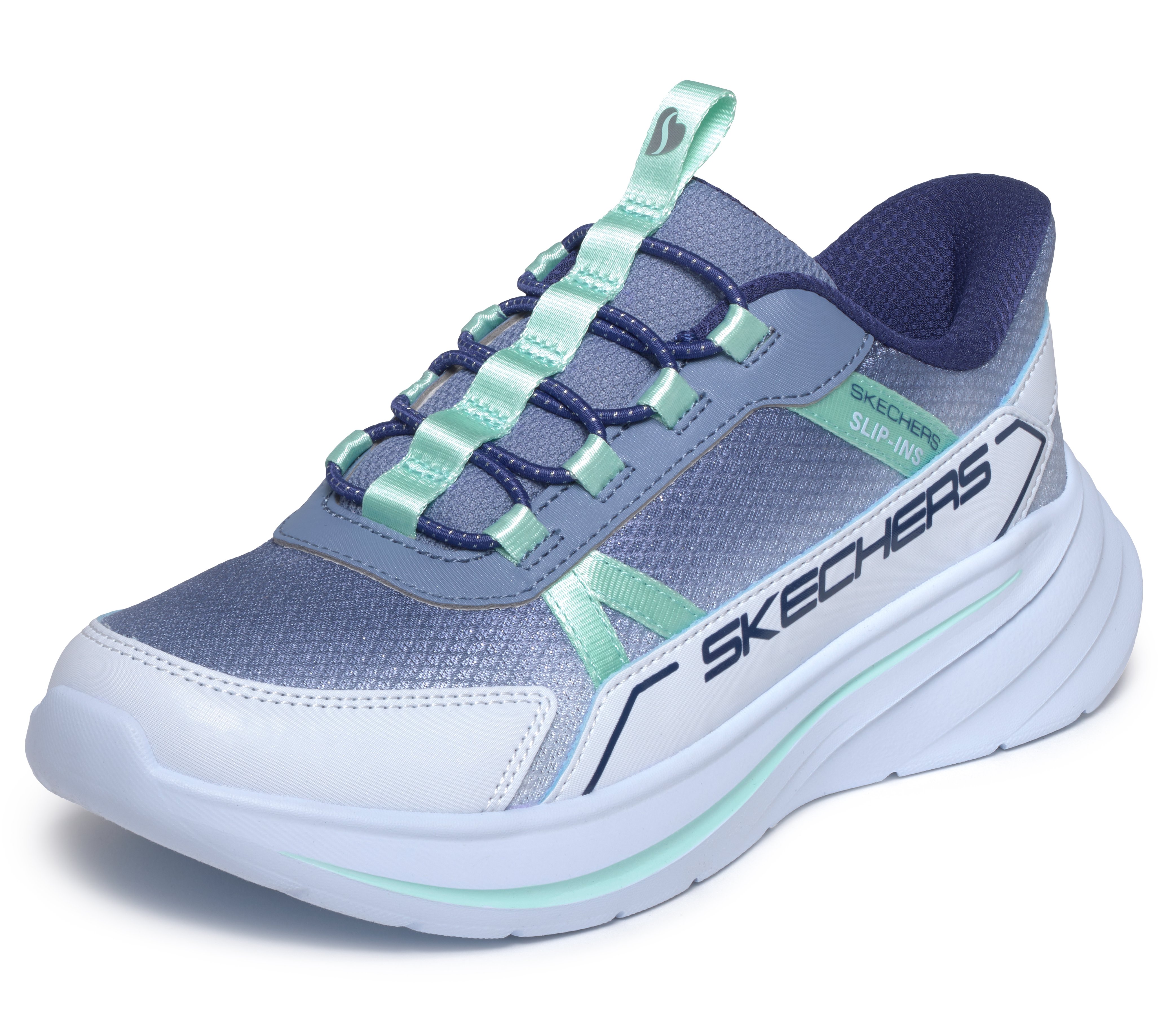 Skechers Slip-ins Wave 92 Sparkle Sprint Blue - Billede 3