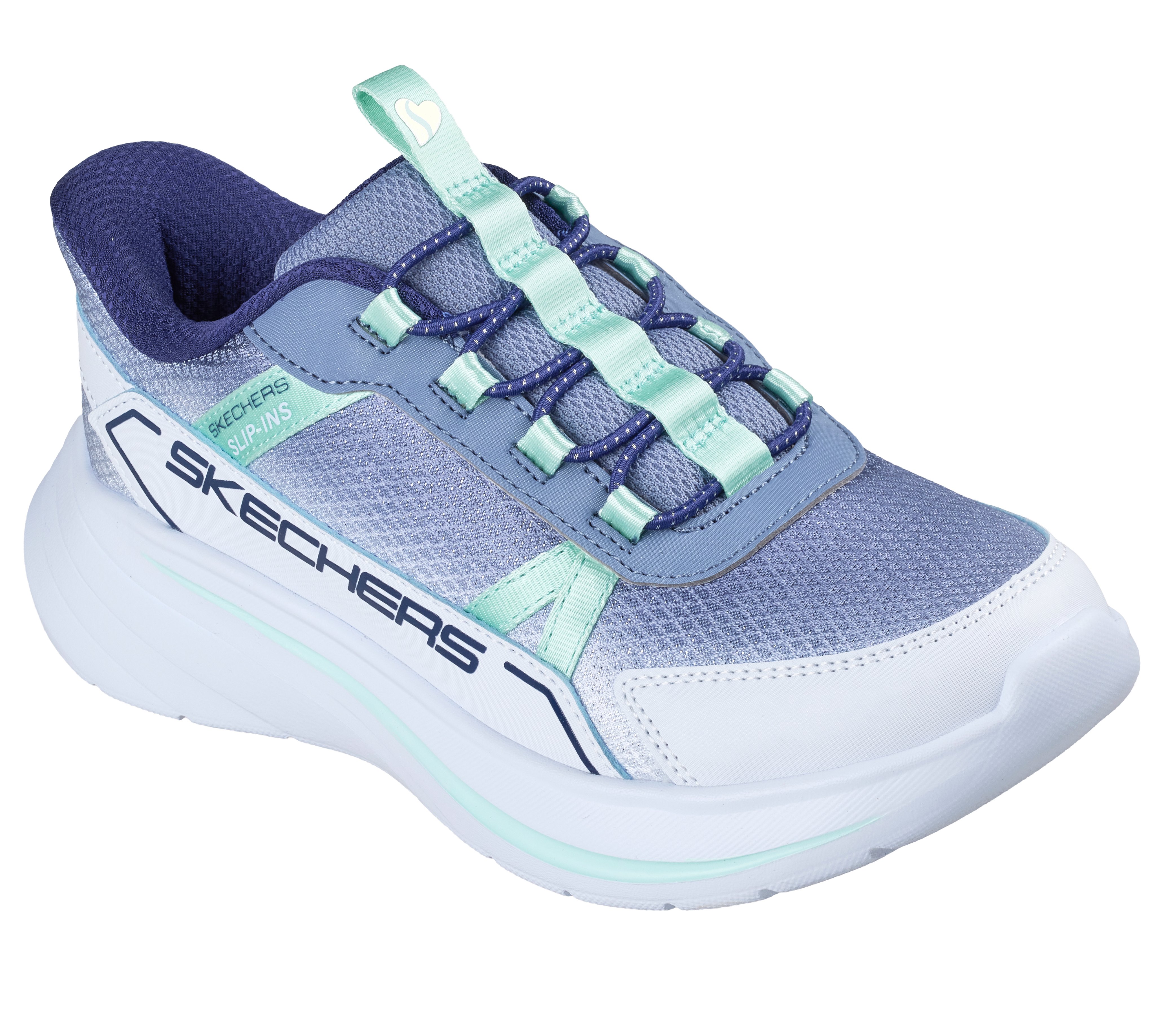 Skechers Slip-ins Wave 92 Sparkle Sprint Blue - Billede 5