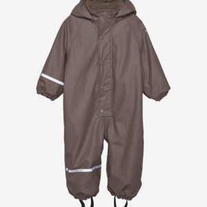 CeLaVi Regndragt med Fleece Coffee Quartz