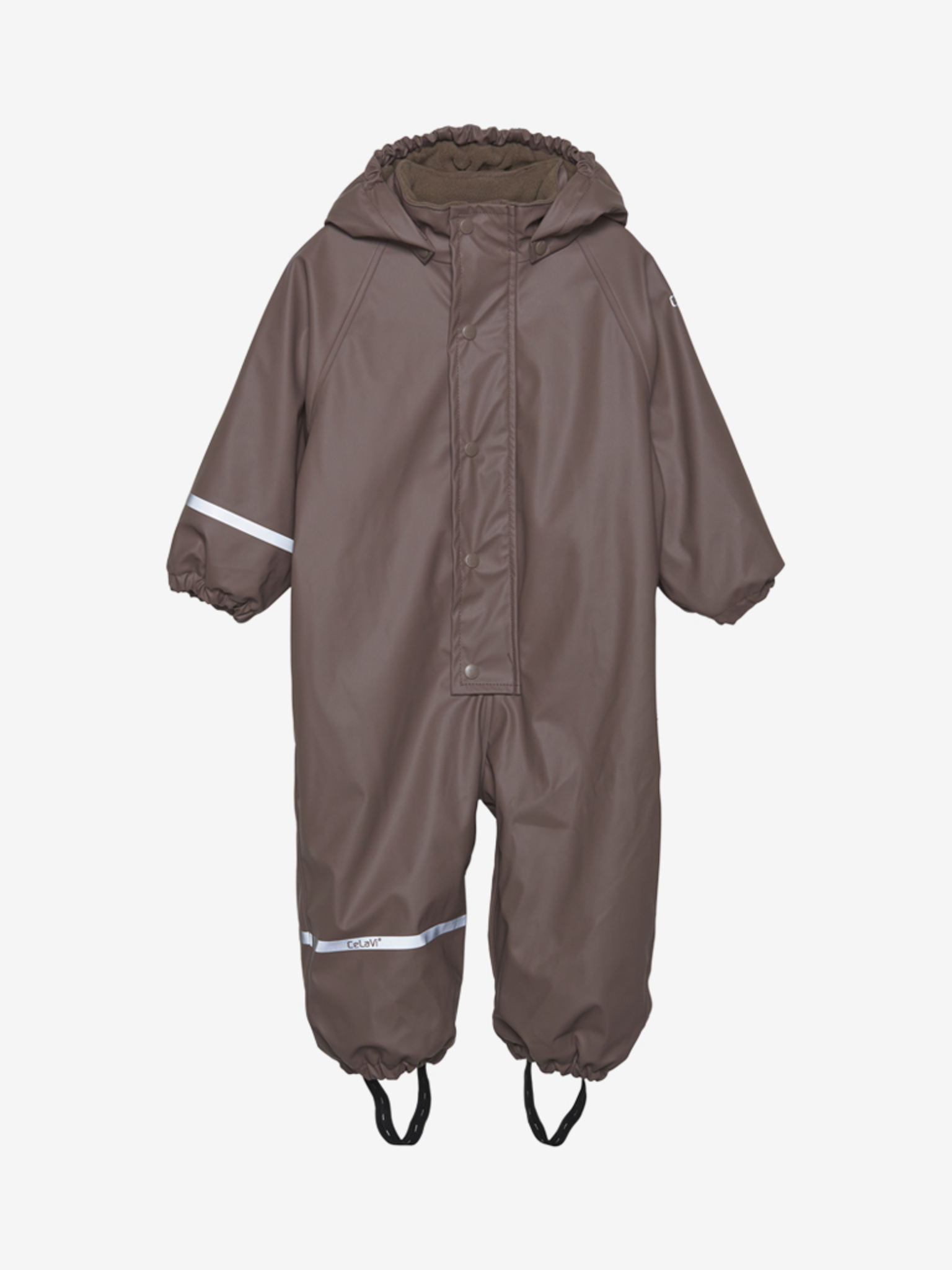 CeLaVi Regndragt med Fleece Coffee Quartz