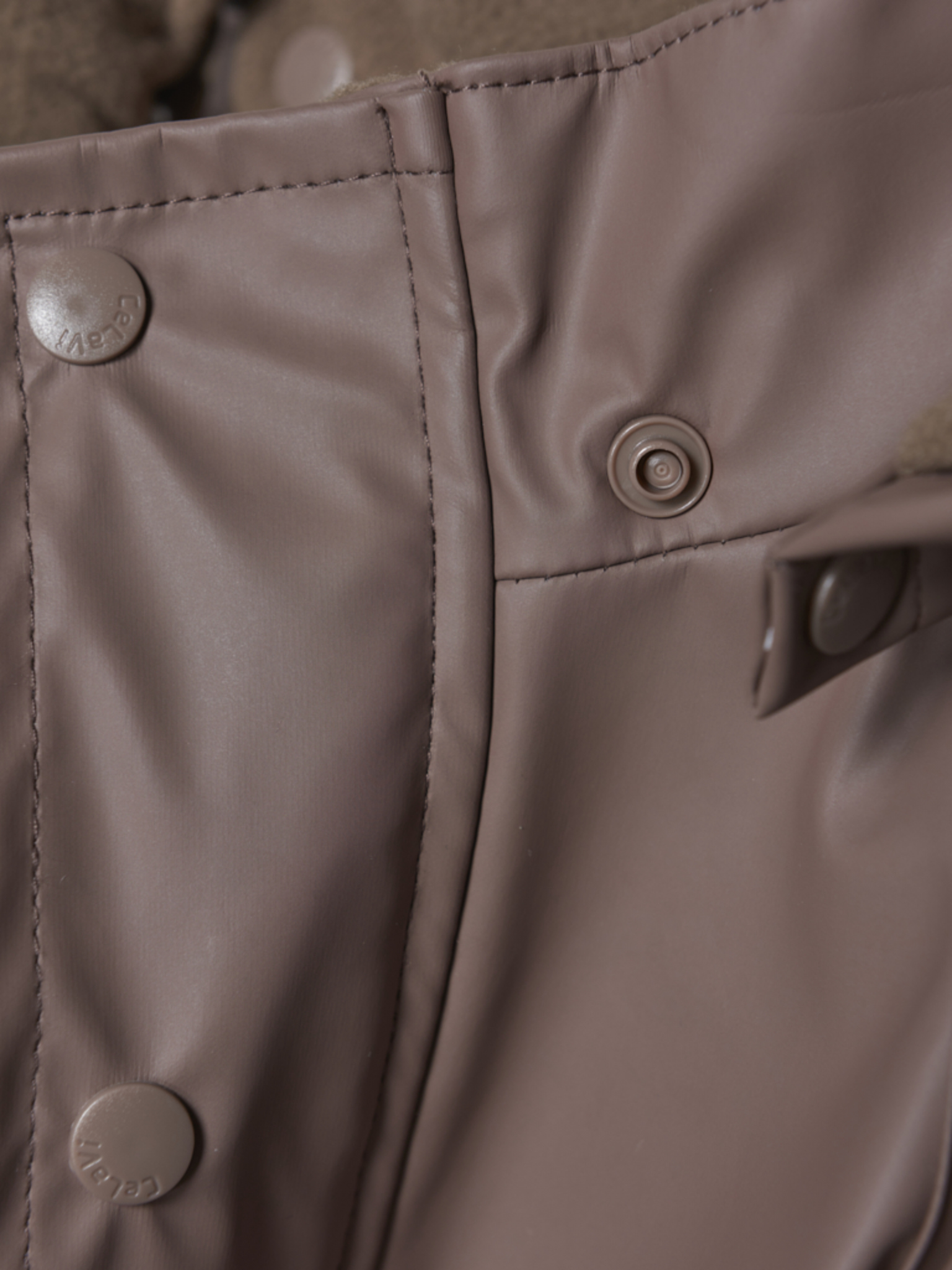 CeLaVi Regndragt med Fleece Coffee Quartz - Billede 4