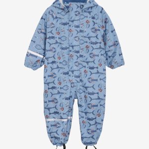 CeLaVi Regndragt Suit AOP Federal Blue