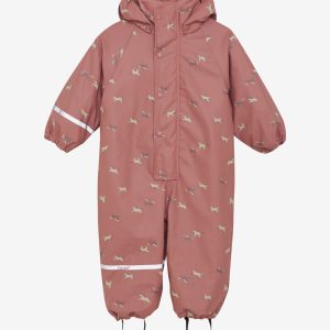 CeLaVi Regndragt Baby Fleece AOP Brisk Dust