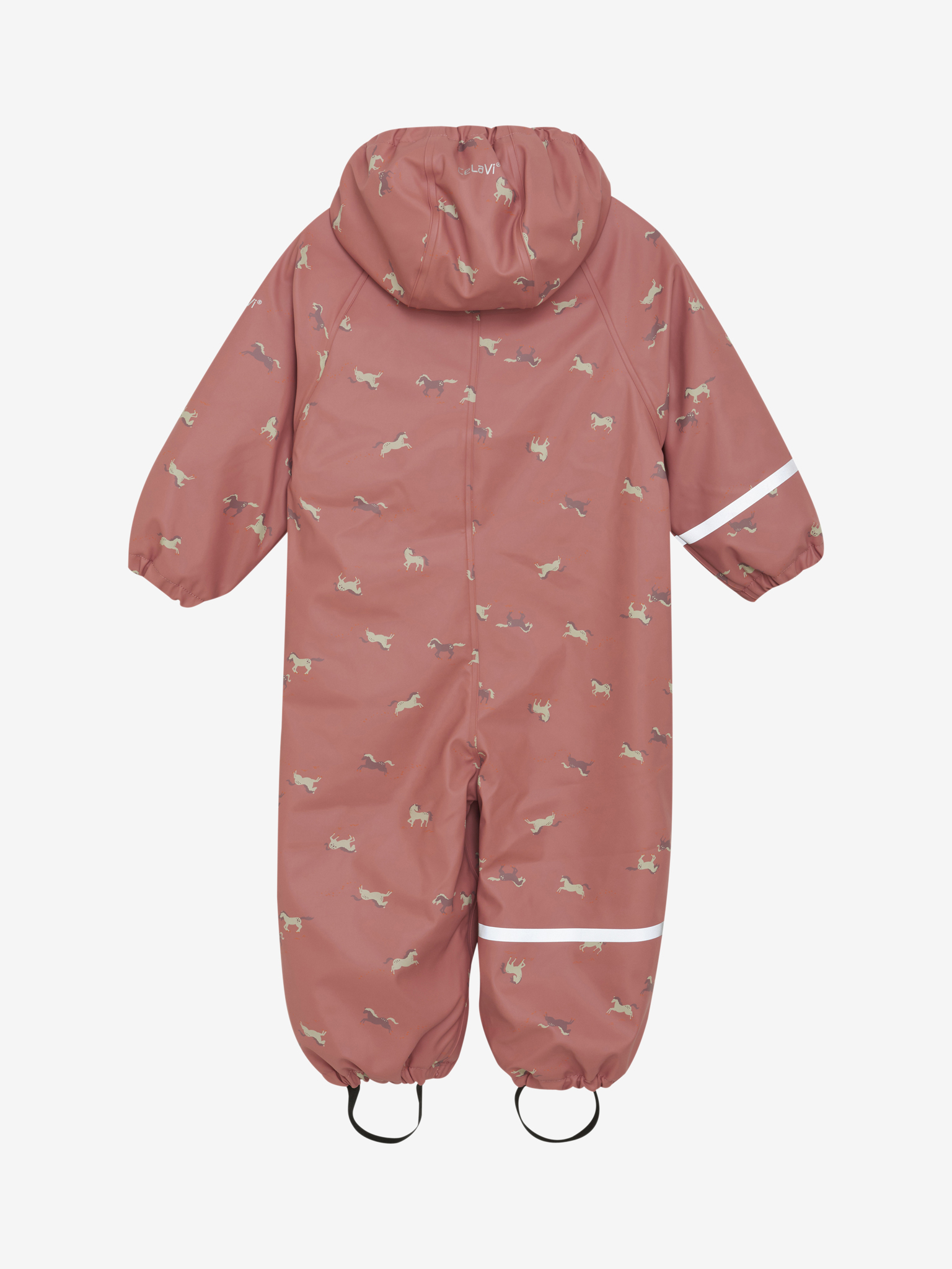 CeLaVi Regndragt Baby Fleece AOP Brisk Dust - Billede 2