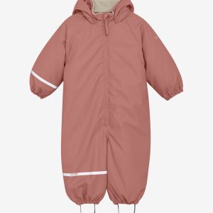 CeLaVi Regndragt Baby Fleece Brick Dust