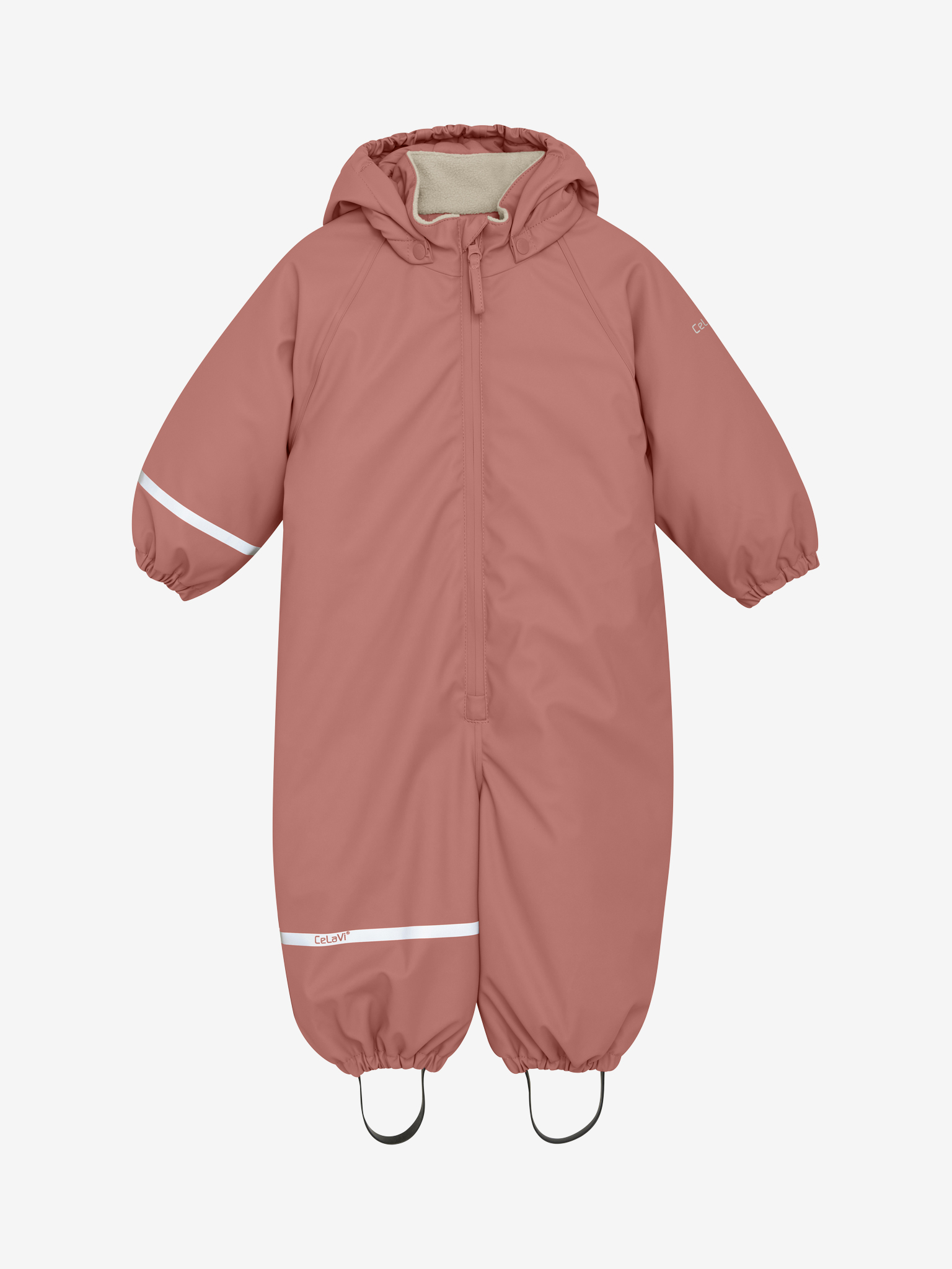 CeLaVi Regndragt Baby Fleece Brick Dust