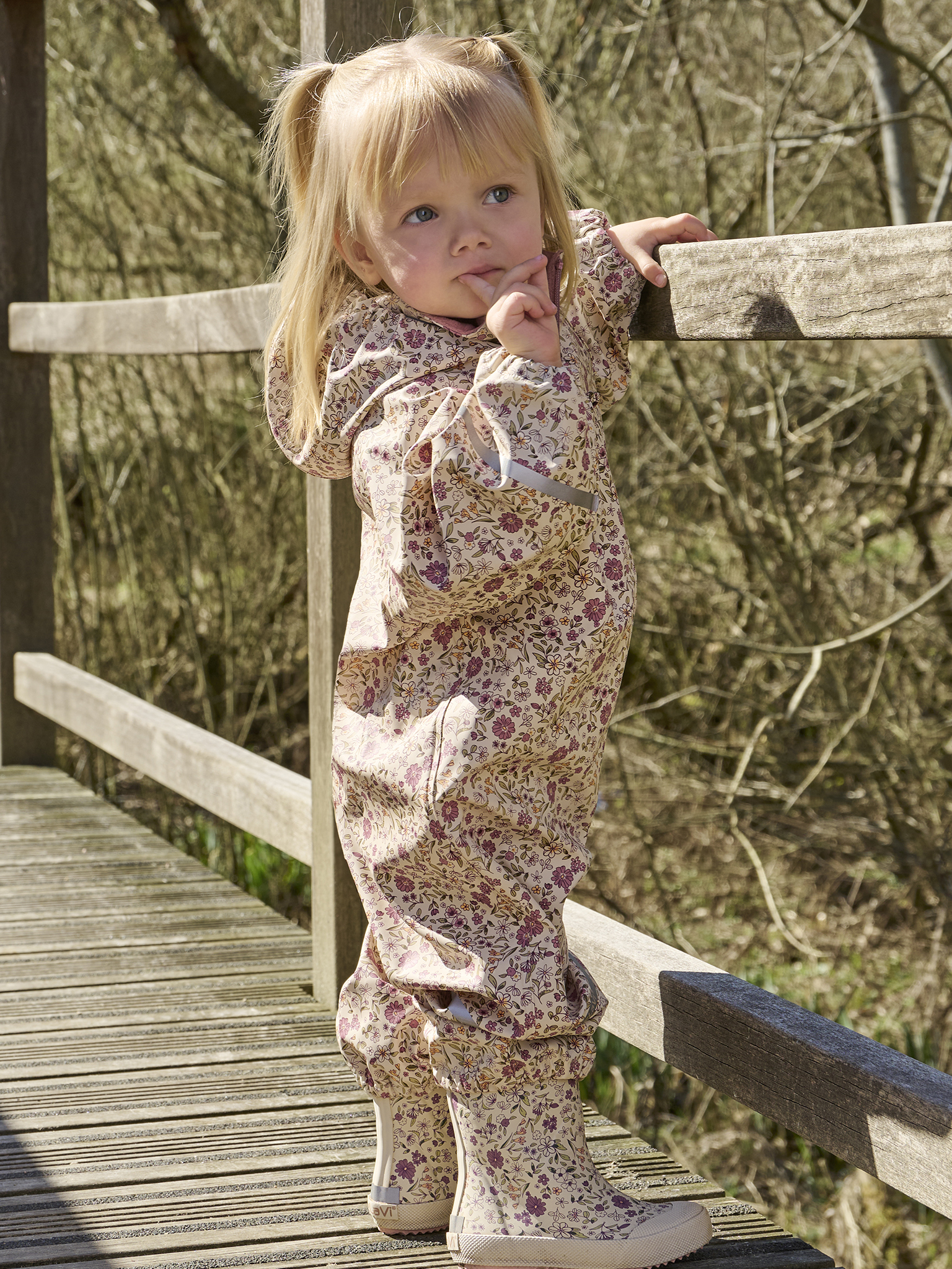 CeLaVi Regndragt Baby AOP Perfectly Pale - Billede 4