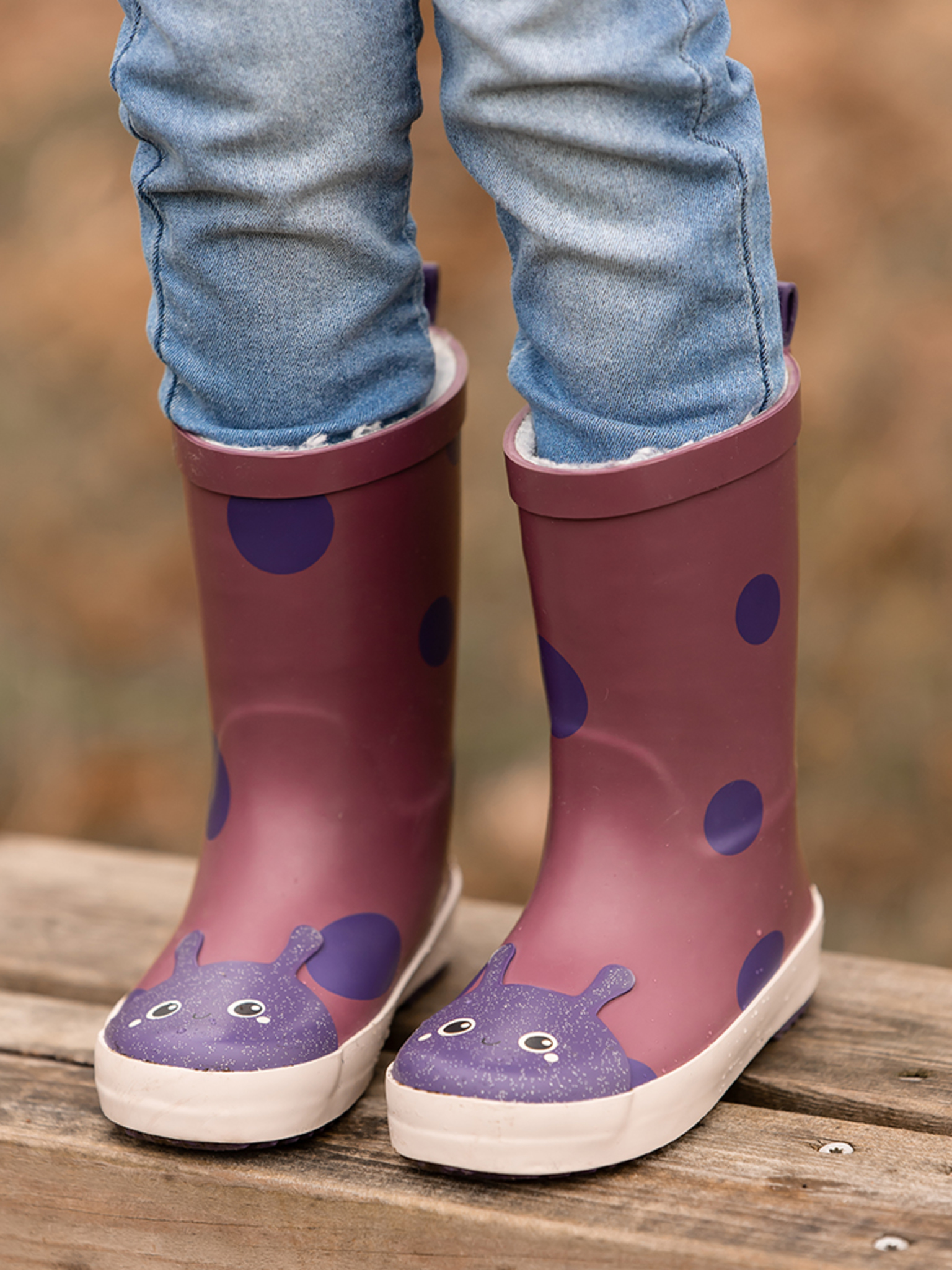 CeLaVi Forede Gummistøvler Mariehøne Mellow Mauve - Billede 4