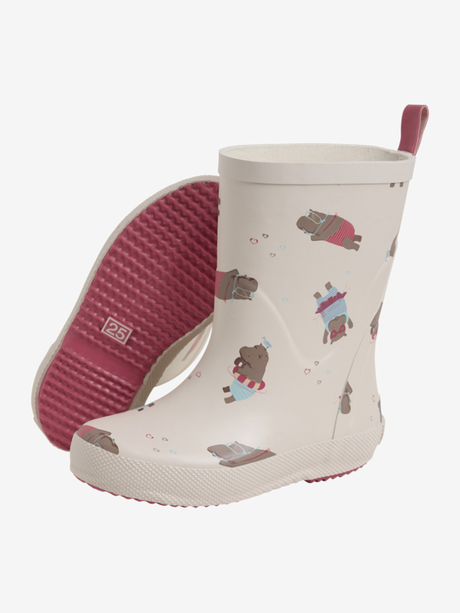 CeLaVi Gummistøvler Wellies AOP Warm Taupe - Billede 3