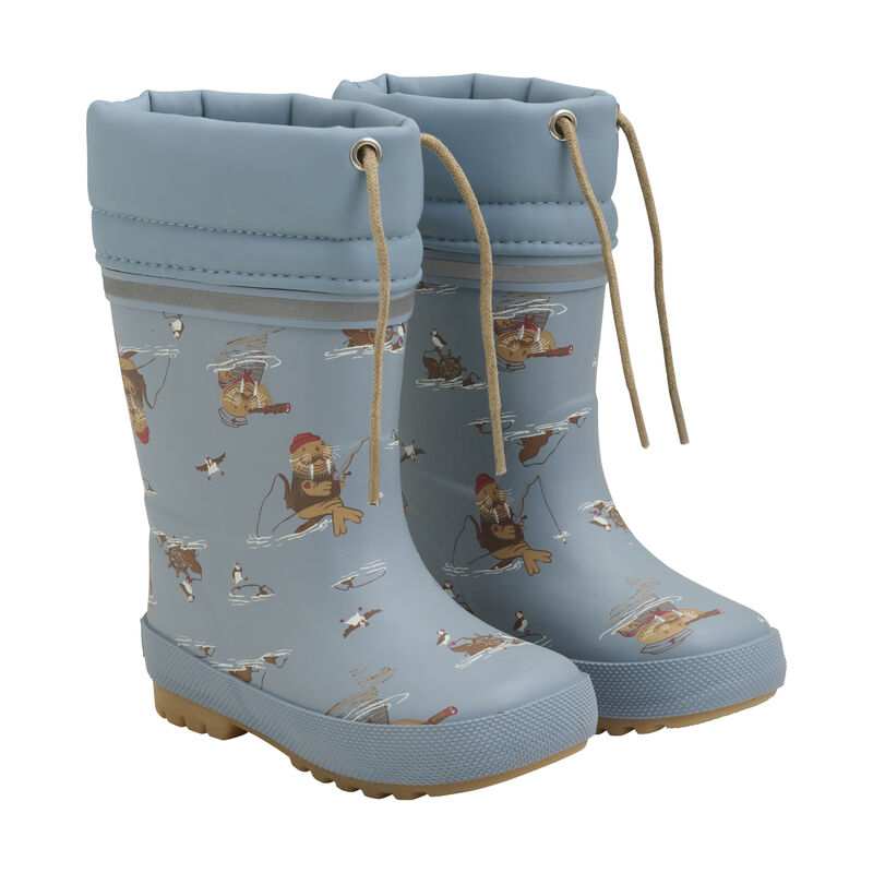 CeLaVi Termogummistøvler Thermal Wellies AOP Smoke Blue