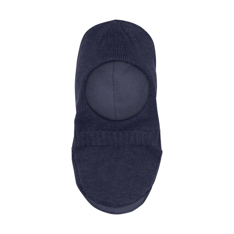 CeLaVi Elefanthue Uld Strik Balaclava Navy Melange - Billede 2