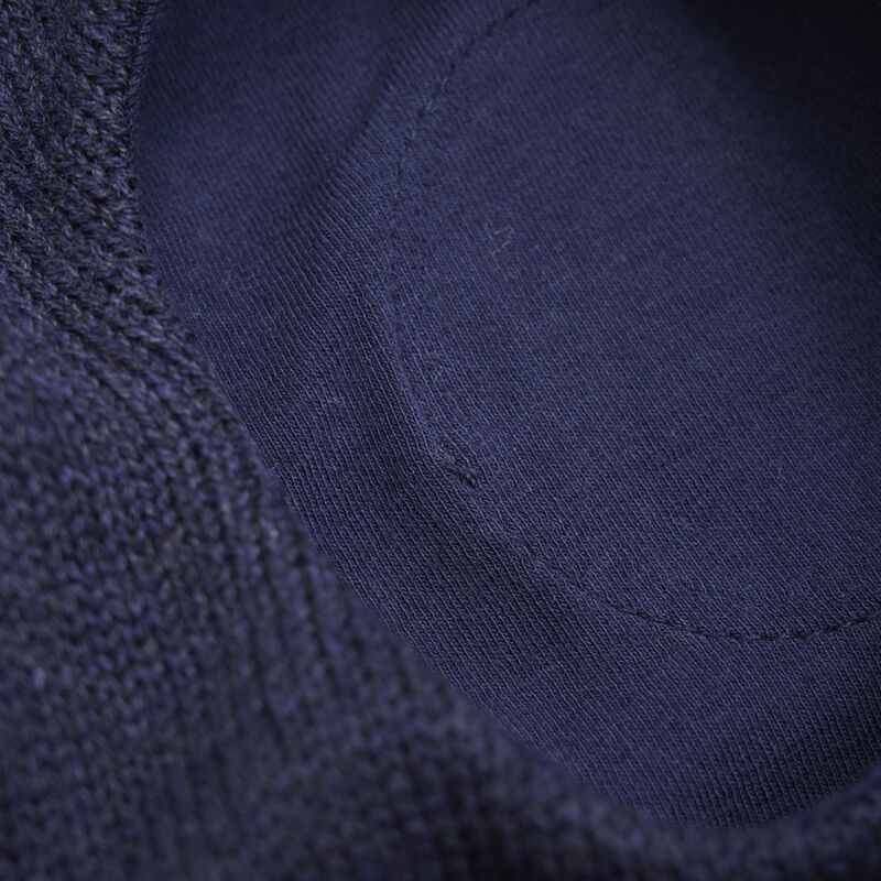 CeLaVi Elefanthue Uld Strik Balaclava Navy Melange - Billede 3