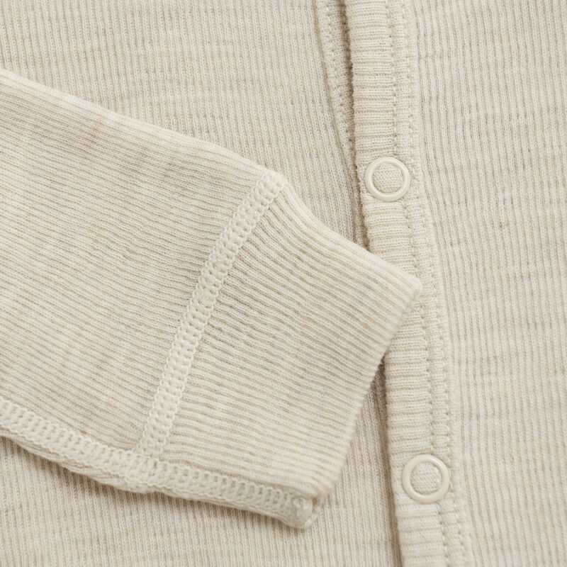CeLaVi Heldragt Uld LS Jumpsuit Solid Dune Melange - Billede 3