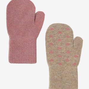 CeLaVi Luffer Uld 2-pak Magic Mittens Brick Dust