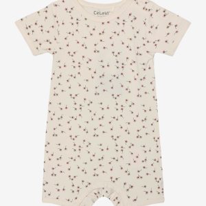 CeLaVi Sommerdragt SS Jumpsuit AOP Shadow Gray