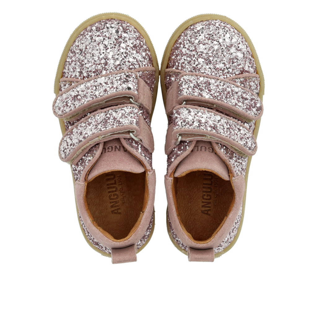 Angulus Sneaker Glitter Velcro Blossom Glitter - Billede 6