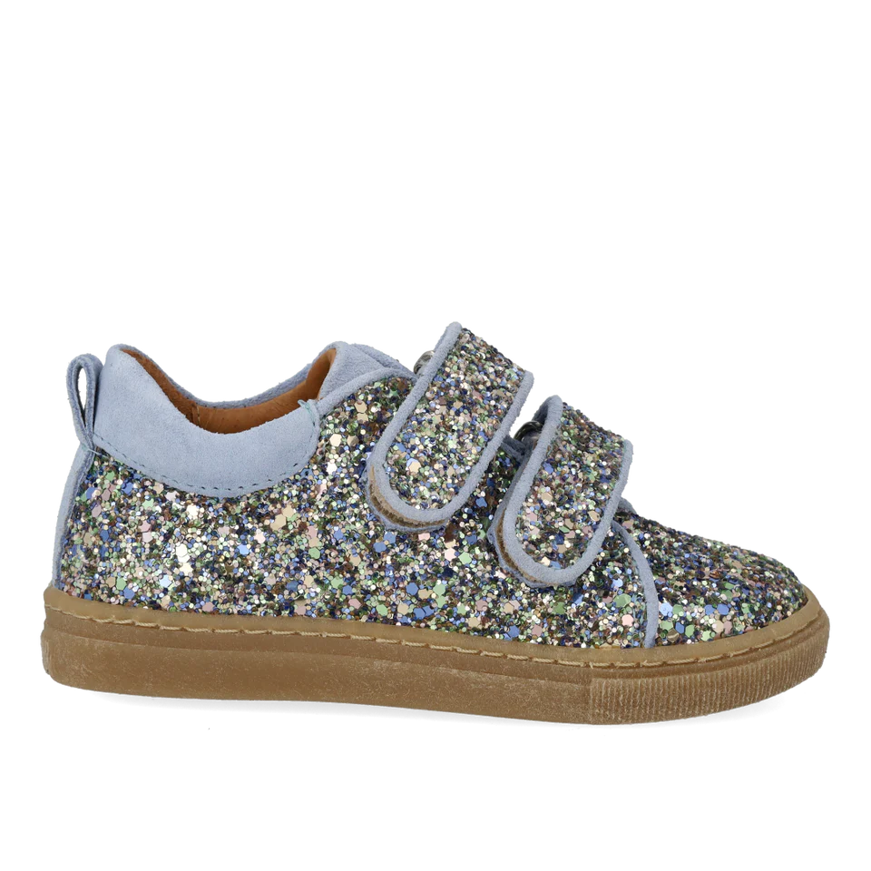 Angulus Sneaker Glitter Velcro Spring Multi Glitter - Billede 2