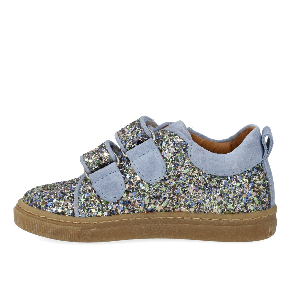 Angulus Sneaker Glitter Velcro Spring Multi Glitter - Billede 5