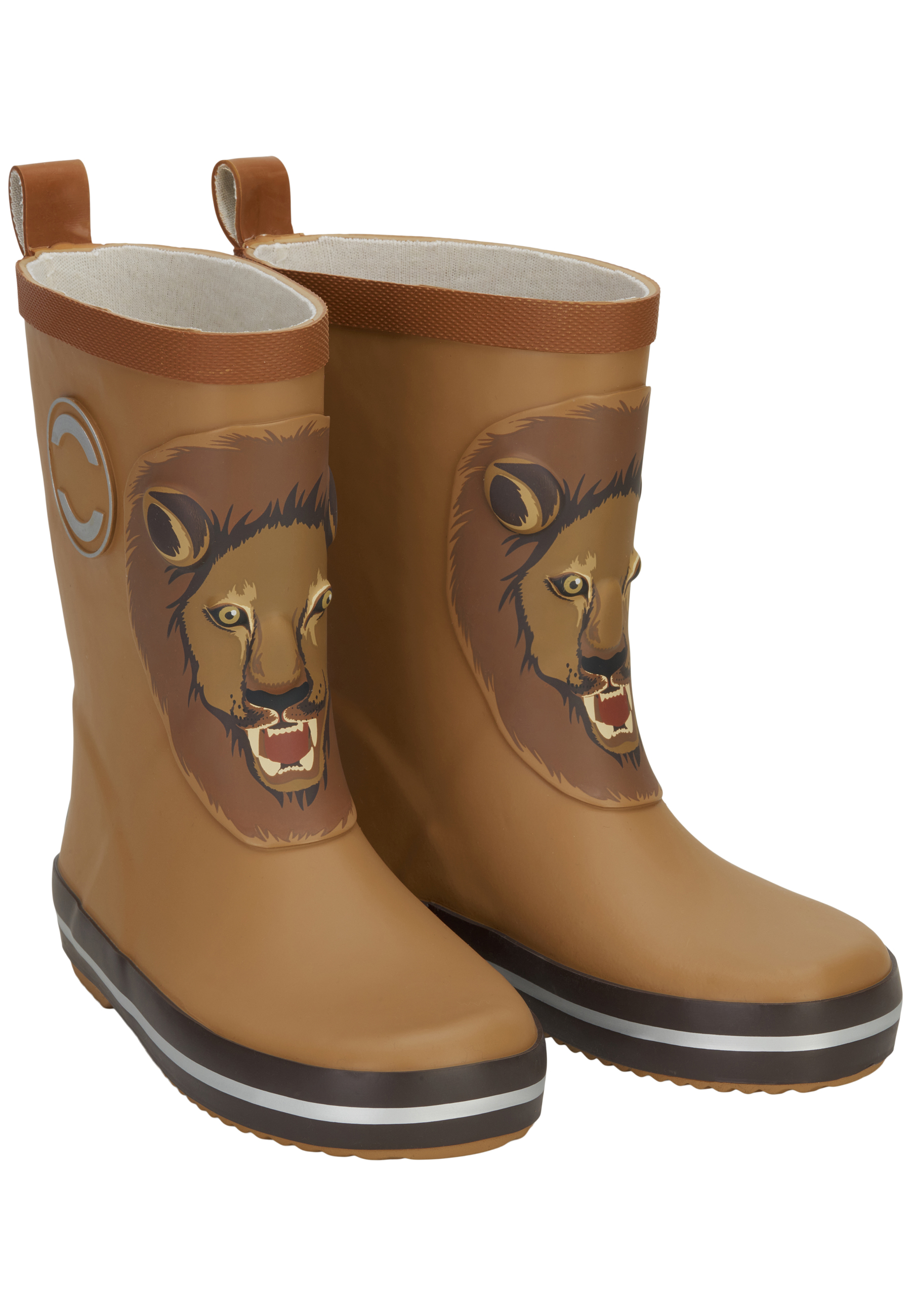 Mikk-Line Gummistøvler 3D Wellie Lion Dijon