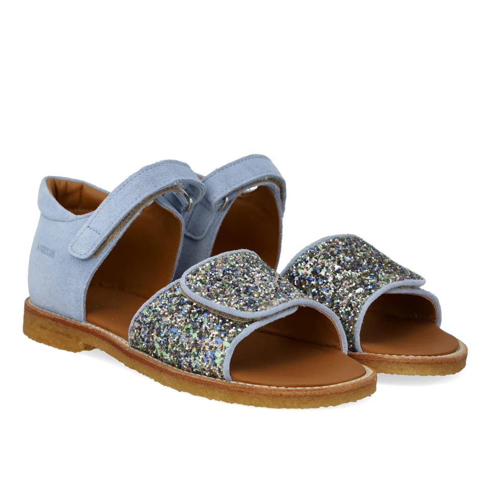 Angulus Sandal med funklende glitter Spring Multi Glitter