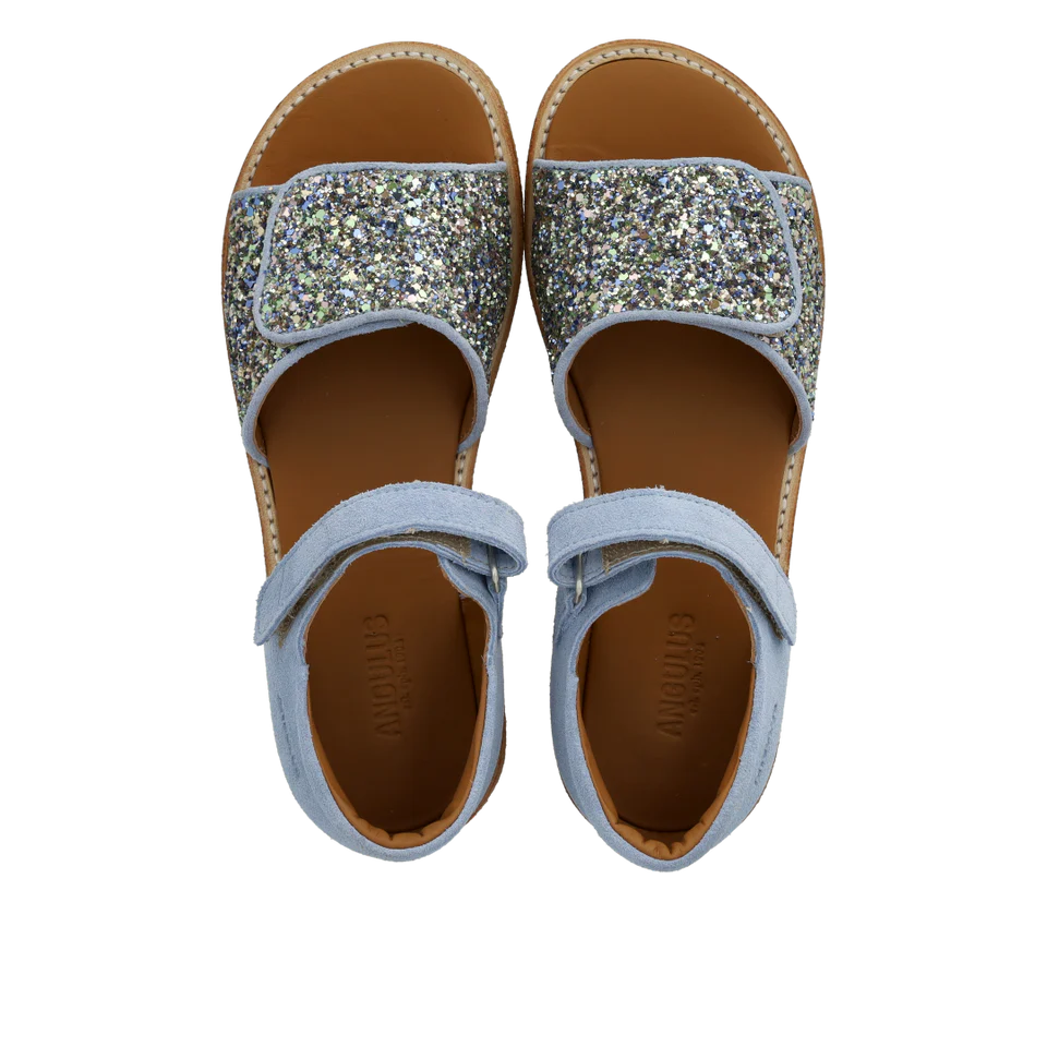Angulus Sandal med funklende glitter Spring Multi Glitter - Billede 4