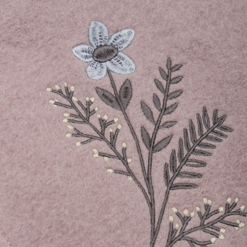 HUTTEliHUT Elefanthue Uld 2-lags Balaclava Flowers Emb Fawn - Billede 3