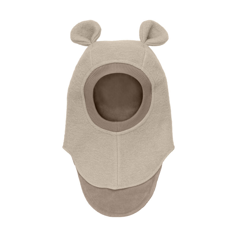 HUTTEliHUT Elefanthue Uld 2-lags Balaclava Ears Sand Melange
